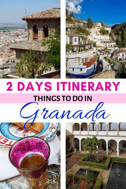 granada travel itinerary