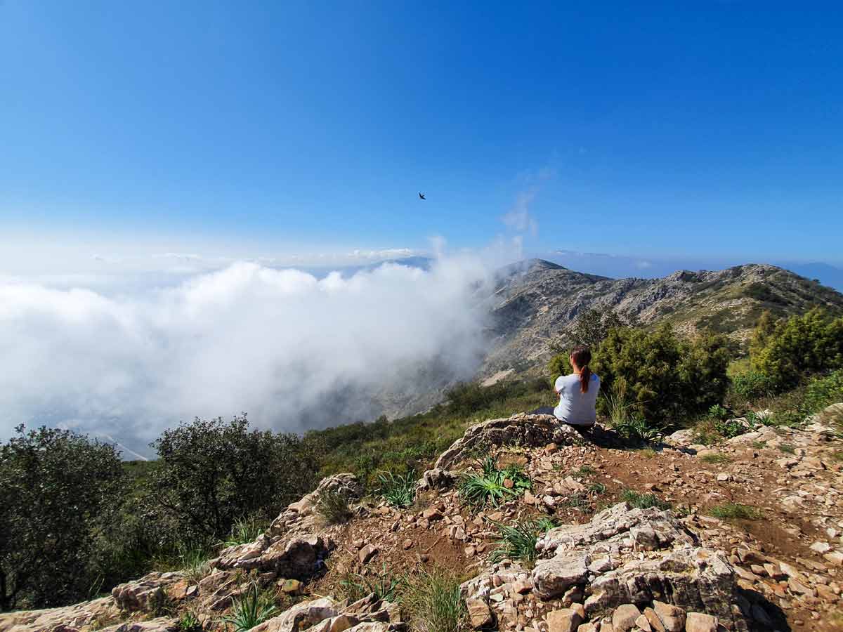 Hiking in Malaga, in Sierra de Mijas: Pico de Mijas