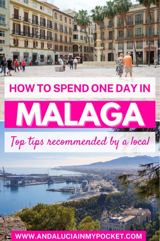 One day in Malaga itinerary pin